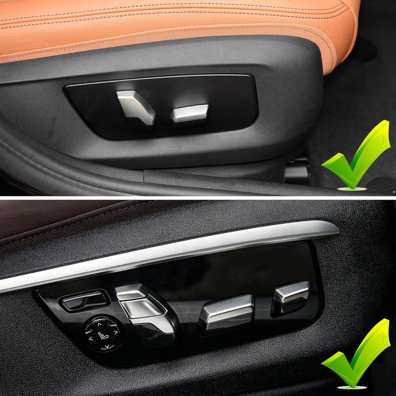 Jaronx Compatible with BMW Front Seat Track Rail Cover for 5' F07 F10 F11 G30 G31/6' G32/7' F01 F02 F03 G11 G12/X5 F15/X6 F16 F86, Support Seating Track Rail Cover Side Bracket for 52107317458 (Right) - Image 4